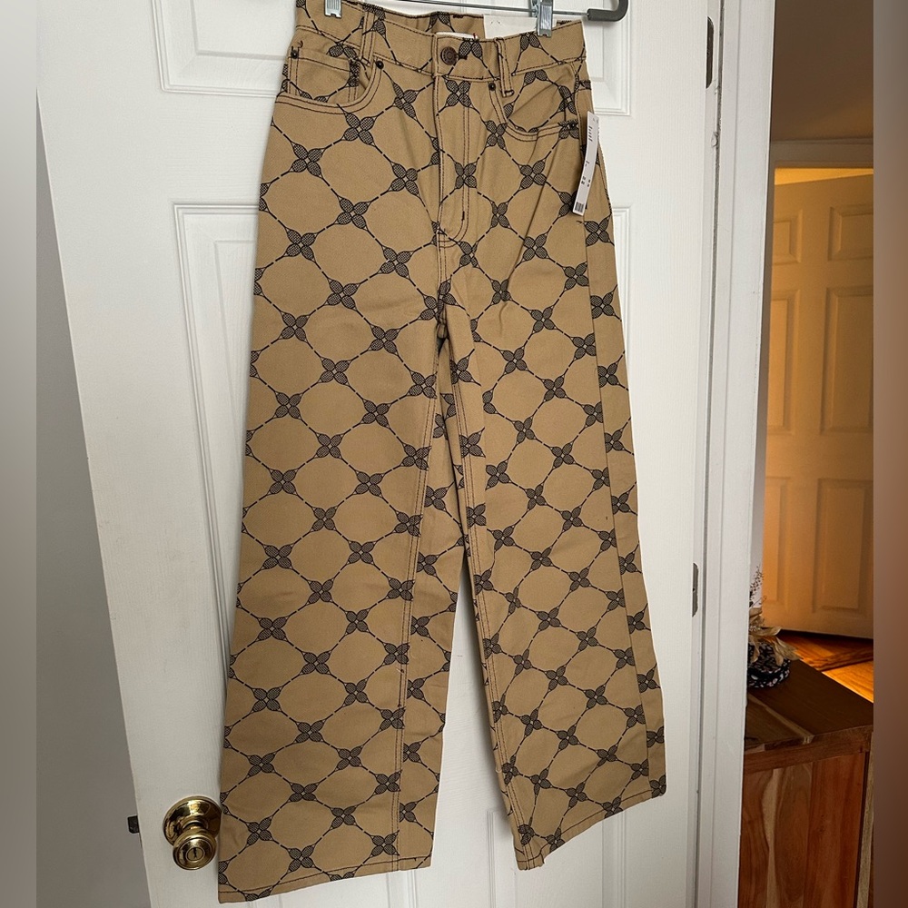 BDG Wide Leg Tennis Print Pants